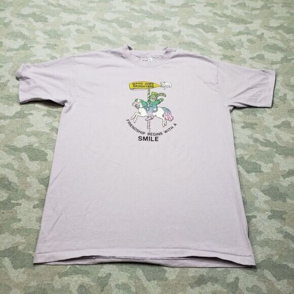 Vintage Hanes Shirt Adult XL‎ Purple Idaho Jobs Daughters Single Stitch Made USA - Picture 1 of 6